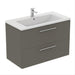 Ideal Standard i.Life B 60cm / 80cm / 100cm 2 Drawer Wall Hung Vanity Unit - Unbeatable Bathrooms