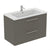 Ideal Standard i.Life B 60cm / 80cm / 100cm 2 Drawer Wall Hung Vanity Unit - Unbeatable Bathrooms