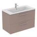 Ideal Standard i.Life B 60cm / 80cm / 100cm 2 Drawer Wall Hung Vanity Unit - Unbeatable Bathrooms