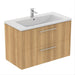 Ideal Standard i.Life B 60cm / 80cm / 100cm 2 Drawer Wall Hung Vanity Unit - Unbeatable Bathrooms