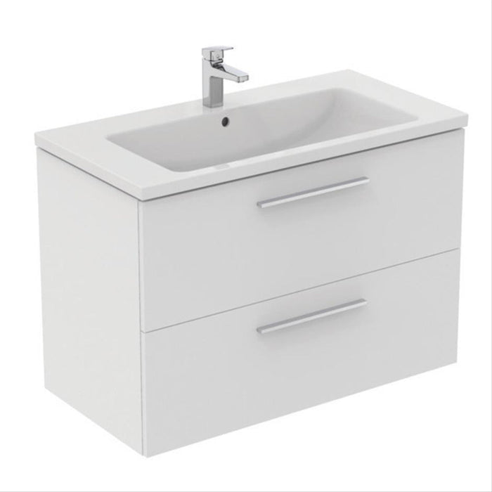 Ideal Standard i.Life B 60cm / 80cm / 100cm 2 Drawer Wall Hung Vanity Unit - Unbeatable Bathrooms