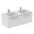 Ideal Standard i.Life B 60cm / 80cm / 100cm 2 Drawer Wall Hung Vanity Unit - Unbeatable Bathrooms