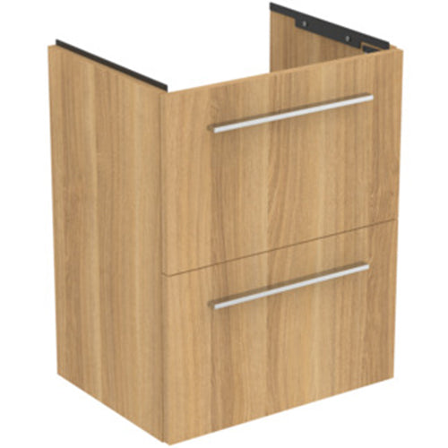 Ideal Standard i.Life S 50cm / 60cm / 80cm Compact 2 Drawer Wall Hung Vanity Unit - Unbeatable Bathrooms