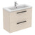 Ideal Standard i.Life S 50cm / 60cm / 80cm Compact 2 Drawer Wall Hung Vanity Unit - Unbeatable Bathrooms
