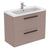 Ideal Standard i.Life S 50cm / 60cm / 80cm Compact 2 Drawer Wall Hung Vanity Unit - Unbeatable Bathrooms