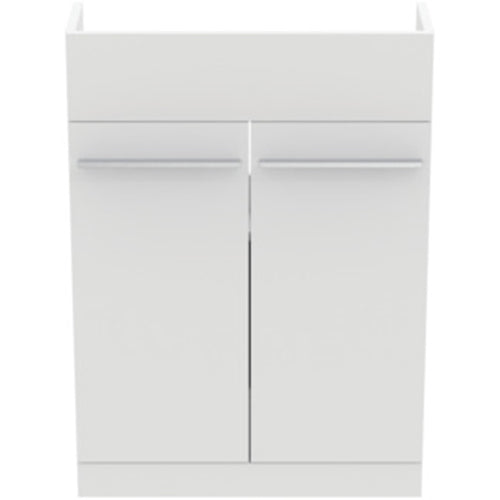 Ideal Standard i.Life S 60cm Compact Semi Countertop Washbasin Unit with 2 Doors - Unbeatable Bathrooms