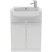 Ideal Standard i.Life S 60cm Compact Semi Countertop Washbasin Unit with 2 Doors - Unbeatable Bathrooms