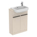 Ideal Standard i.Life S 60cm Compact Semi Countertop Washbasin Unit with 2 Doors - Unbeatable Bathrooms