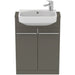 Ideal Standard i.Life S 60cm Compact Semi Countertop Washbasin Unit with 2 Doors - Unbeatable Bathrooms