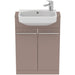 Ideal Standard i.Life S 60cm Compact Semi Countertop Washbasin Unit with 2 Doors - Unbeatable Bathrooms