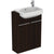 Ideal Standard i.Life S 60cm Compact Semi Countertop Washbasin Unit with 2 Doors - Unbeatable Bathrooms