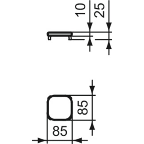 Ideal Standard Strada II Ceramic Waste Cover - Unbeatable Bathrooms