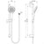 Ideal Standard Idealrain Evo Jet shower kit with 3 Function 125mm handspray, 600mm rail and 1.75m IdealFlex hose - Unbeatable Bathrooms