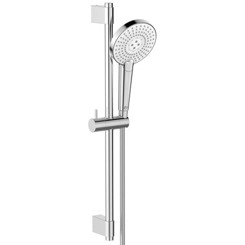 Ideal Standard Idealrain Evo Jet shower kit with 3 Function 125mm handspray, 600mm rail and 1.75m IdealFlex hose - Unbeatable Bathrooms