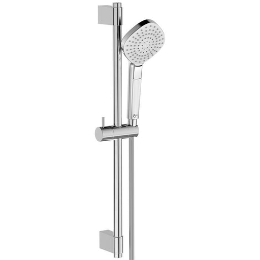 Ideal Standard Idealrain Evo shower kit with 3 function diamond 110mm handspray, rail and 1.75m Idealflex hose - Unbeatable Bathrooms