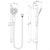 Ideal Standard Idealrain Evo shower kit with 3 function round 110mm handspray, rail and 1.75m Idealflex hose - Unbeatable Bathrooms