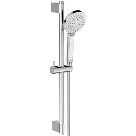 Ideal Standard Idealrain Evo shower kit with 3 function round 110mm handspray, rail and 1.75m Idealflex hose - Unbeatable Bathrooms