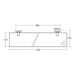 Ideal Standard IOM 52cm shelf - frosted glass/chrome - Unbeatable Bathrooms