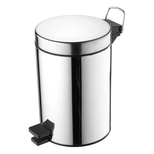 Ideal Standard IOM pedal waste bin 3L - stainless steel - Unbeatable Bathrooms