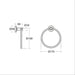 Ideal Standard IOM towel ring - chrome - Unbeatable Bathrooms