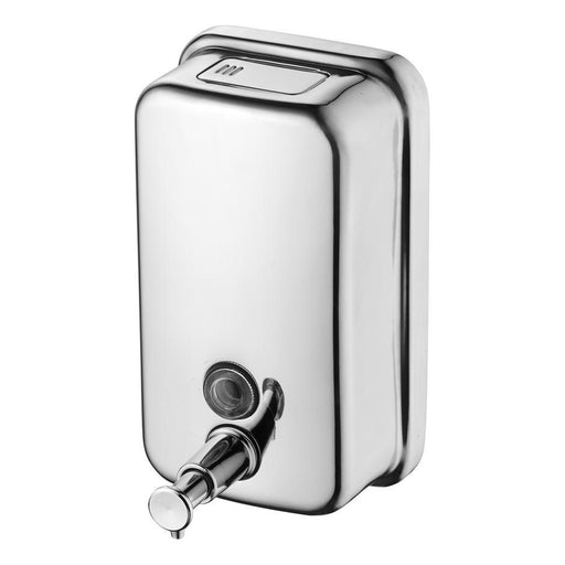 Ideal Standard IOM Wall Mounted Soap Dispenser - 800ml - Stainless Steel - Unbeatable Bathrooms