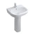 Ideal Standard Jasper Morrison 55cm 1TH Basin With Pedestal - Unbeatable Bathrooms