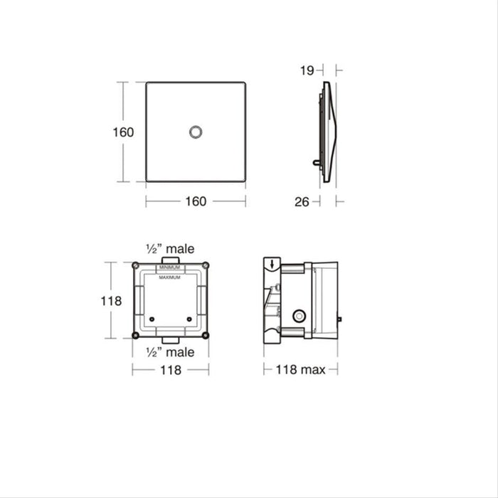 Ideal Standard Jasper Morrison urinal bowl - Unbeatable Bathrooms