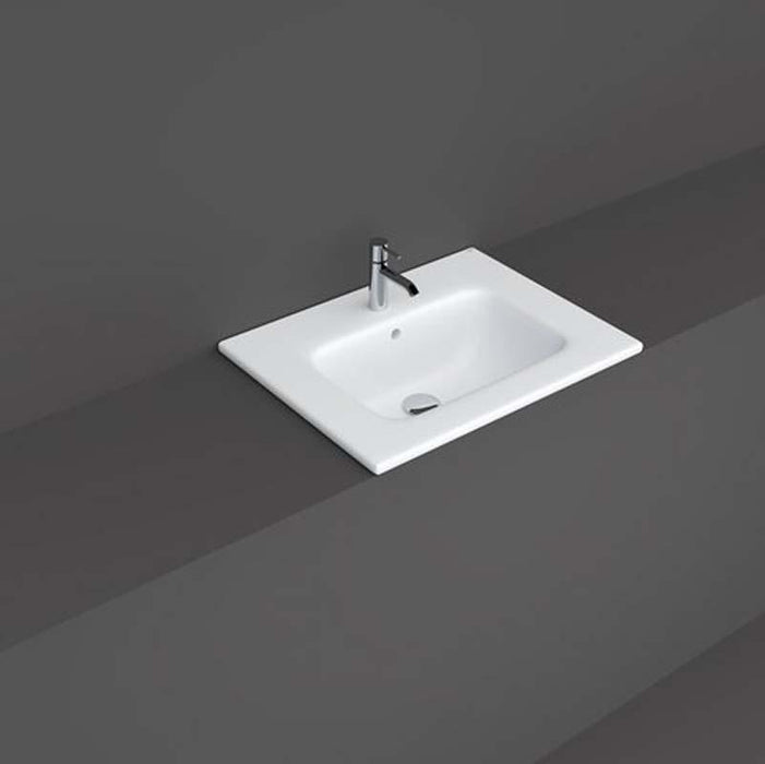 RAK Joy 600mm Vanity Unit - Wall Hung 2 Drawer Unit in Urban Grey - Unbeatable Bathrooms