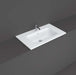 RAK Joy 800mm Vanity Unit - Wall Hung 2 Drawer Unit in Pure White - Unbeatable Bathrooms