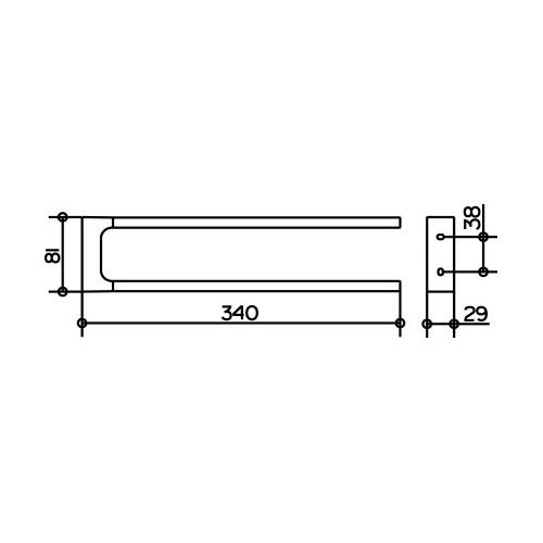 Keuco Edition 11 Towel Holder - Unbeatable Bathrooms