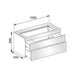 Keuco Edition 400 Vanity Unit Compatible with Washbasin 31150311000 - Unbeatable Bathrooms