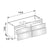 Keuco Edition 400 4 Drawers Vanity Unit Compatible with Washbasin Edition 11 31160 - Unbeatable Bathrooms