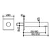 Keuco Ixmo Bath Filler or Spout DN 15 with Squared Rosette 59545 - Unbeatable Bathrooms