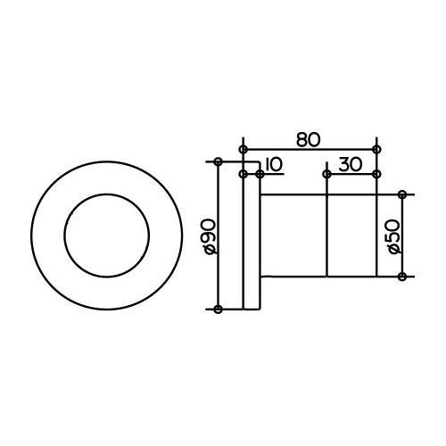 Keuco Ixmo Chrome-Plated 2-Way Diverter Valve 59556 - Unbeatable Bathrooms