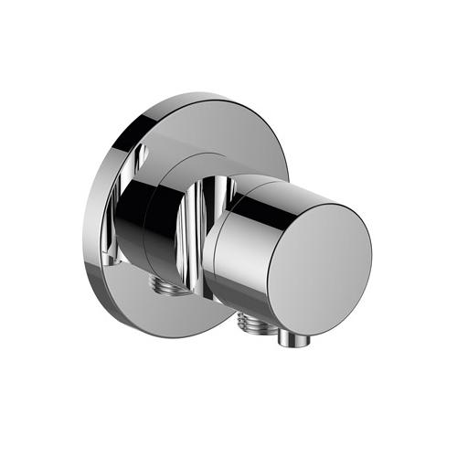 Keuco Ixmo Chrome-Plated 2-Way Diverter Valve with Wall Outlet for Shower Hose and Hand Shower Bracket 59556 - Unbeatable Bathrooms