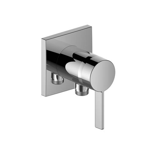 Keuco Ixmo Chrome-Plated Single Lever Mixer with Wall Outlet for Shower Hose 59552 - Unbeatable Bathrooms