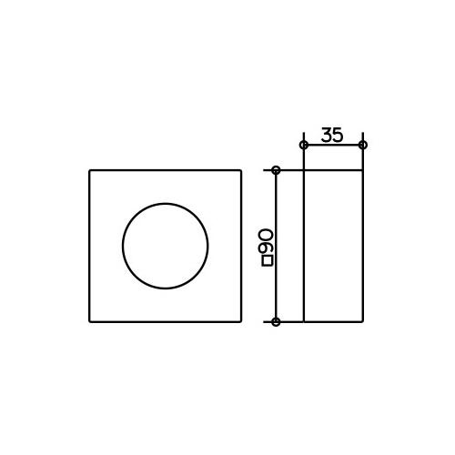 Keuco Ixmo Extension Rosette 59551 - Unbeatable Bathrooms