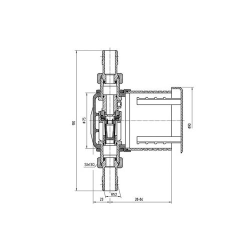 Keuco Ixmo Tube Interrupter 59949 - Unbeatable Bathrooms