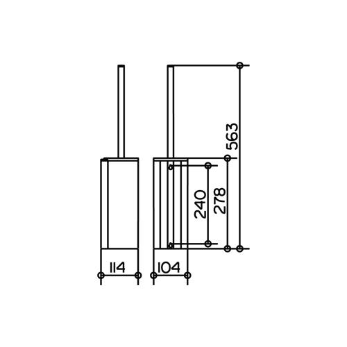 Keuco Plan Care Toilet Brush Set 34964 - Unbeatable Bathrooms