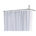 Keuco Plan Shower Curtain Plan with White Curtain Rings 14944 - Unbeatable Bathrooms