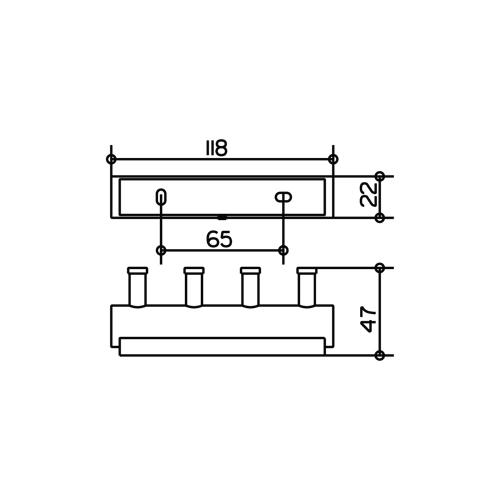 Keuco Plan Towel Hook Panel 14913 - Unbeatable Bathrooms