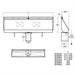 Armitage Shanks Kinloch Urinal 240cm Long Complete with 2inch Domed Strainer Waste, Centre Outlet, Complete with Pipework and Autocistern - Unbeatable Bathrooms