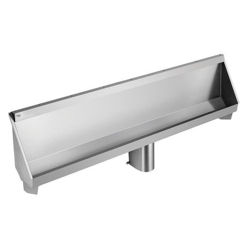 Armitage Shanks Kinloch Urinal 240cm Long Complete with 2inch Domed Strainer Waste, Centre Outlet, Complete with Pipework and Autocistern - Unbeatable Bathrooms