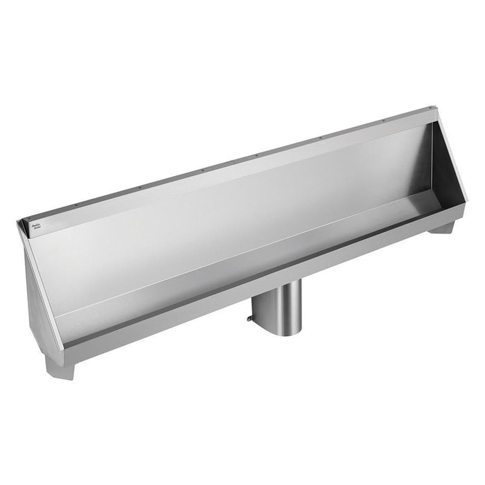 Armitage Shanks Kinloch Urinal 240cm Long Complete with 2inch Domed Strainer Waste, Centre Outlet, Complete with Pipework and Autocistern - Unbeatable Bathrooms