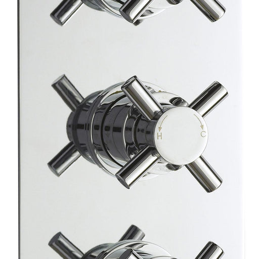 Hudson Reed Kristal Triple Thermostatic Shower Valve - Unbeatable Bathrooms