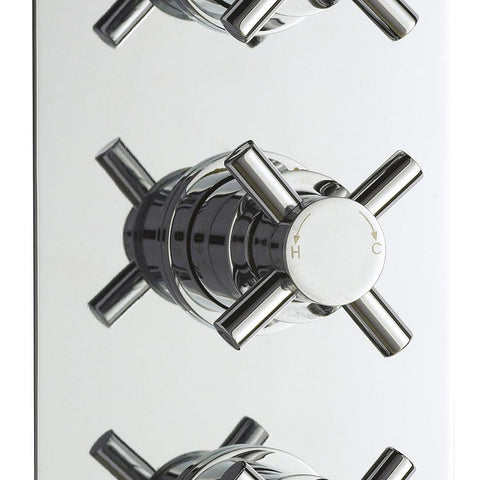 Hudson Reed Kristal Triple Thermostatic Shower Valve - Unbeatable Bathrooms