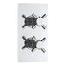 Hudson Reed Kristal Twin Thermostatic Shower Valve - Unbeatable Bathrooms