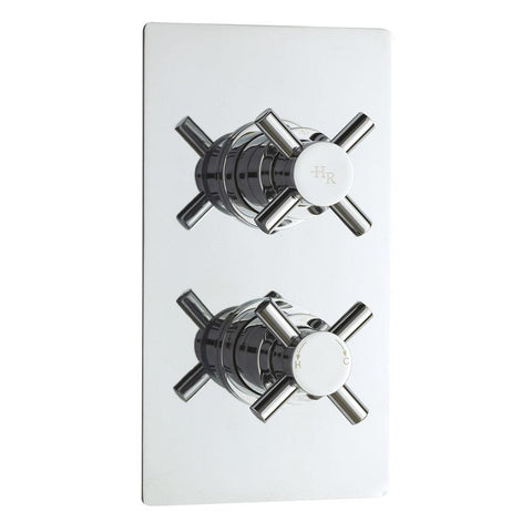 Hudson Reed Kristal Twin Thermostatic Shower Valve - Unbeatable Bathrooms