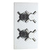 Hudson Reed Kristal Twin Thermostatic Shower Valve - Unbeatable Bathrooms