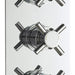 Hudson Reed Kristal Triple Thermostatic Shower Valve - Unbeatable Bathrooms